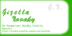 gizella novaky business card